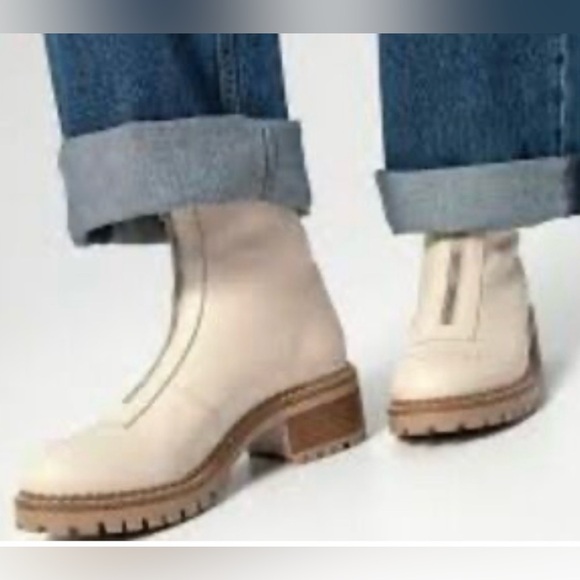 Bertuchi moto lug sole boots with zipper Sz 9.5 - Picture 7 of 11